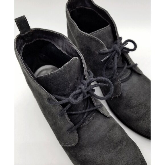 Naot Women's 9-9.5 Levanto Ankle Boots 40 Lace Up Comfort Dark Gray Suede $225 - Picture 13 of 16